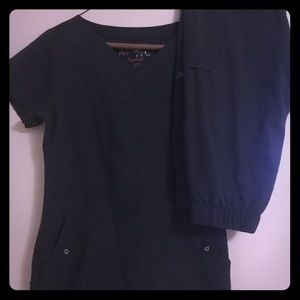 Greys anatomy active wear scrub top and bottoms